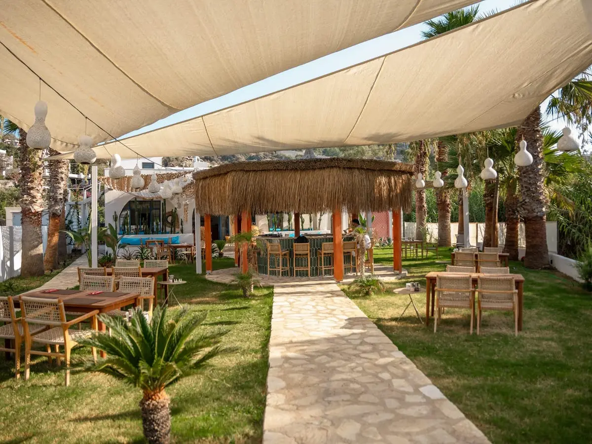 Private beach
